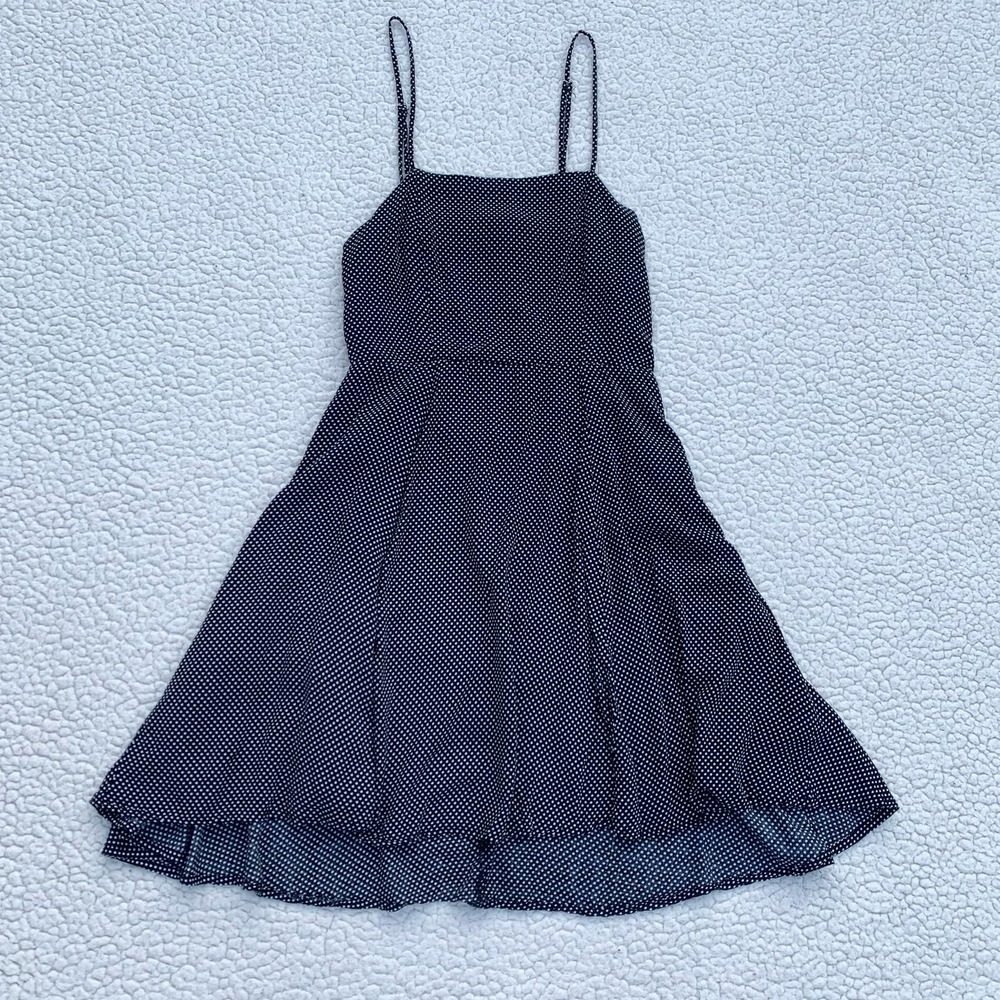 Grade & Gather Black White Polka Dot Mini Dress